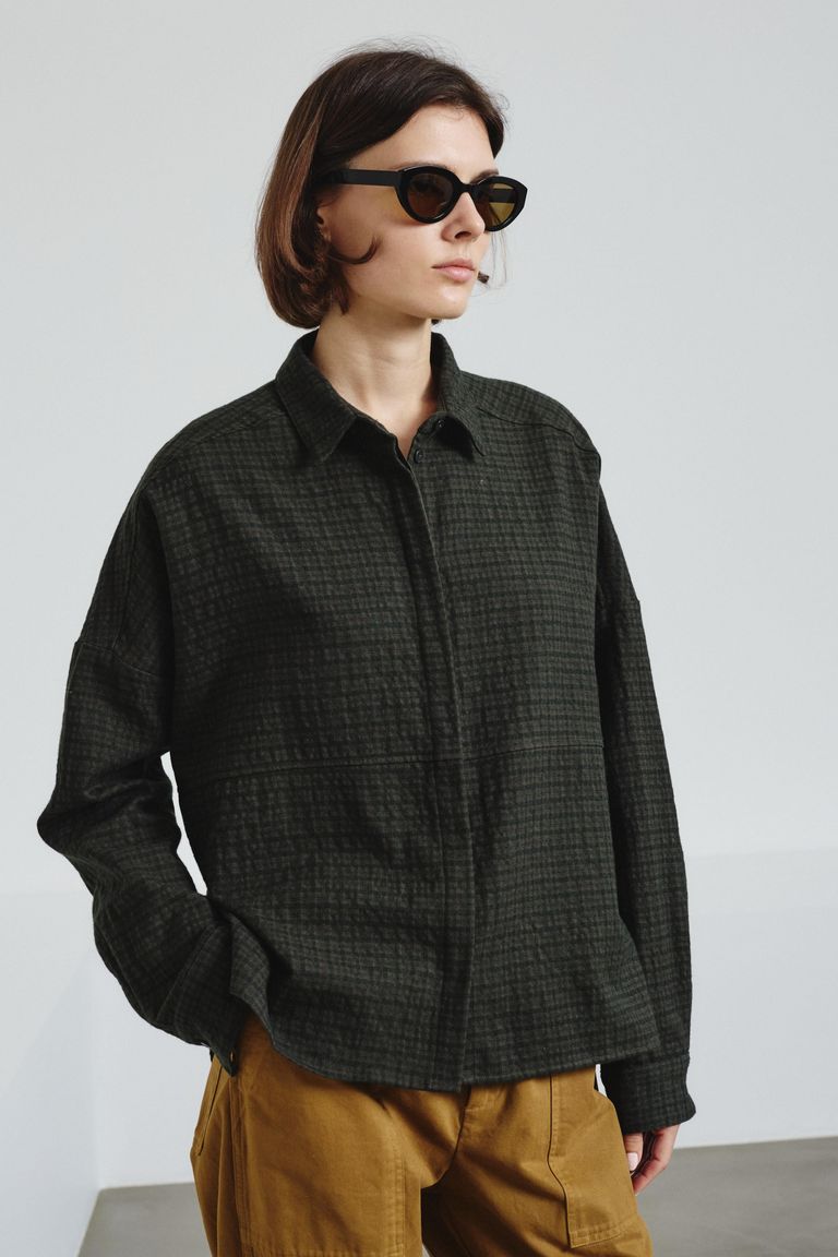 Iconic micro check shirt