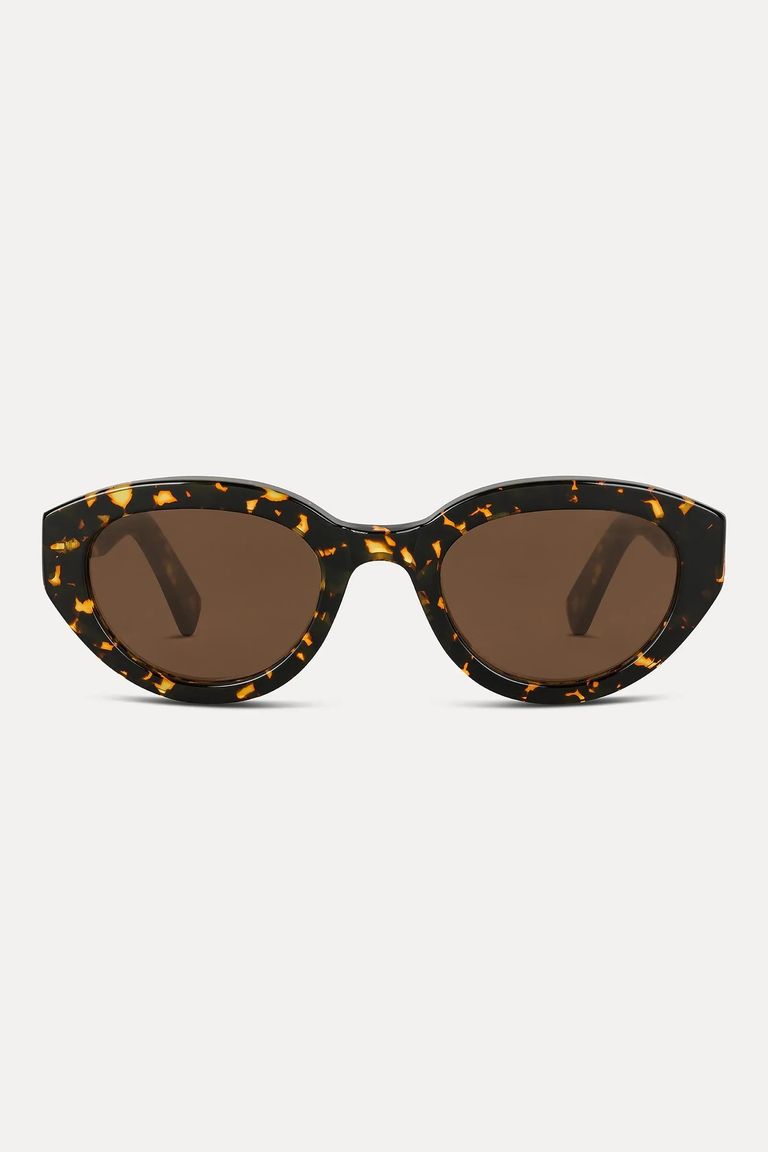 "Honey" sunglasses in tortoiseshell acetate