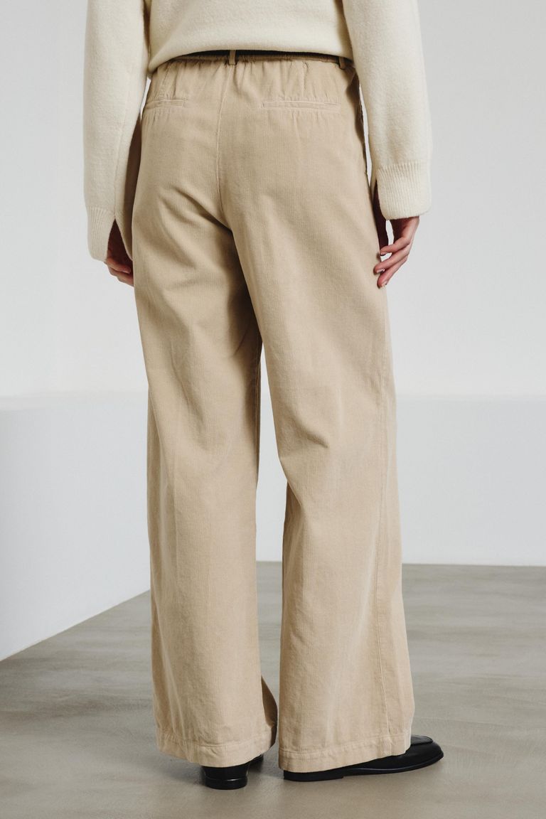 Soft-fit corduroy trousers