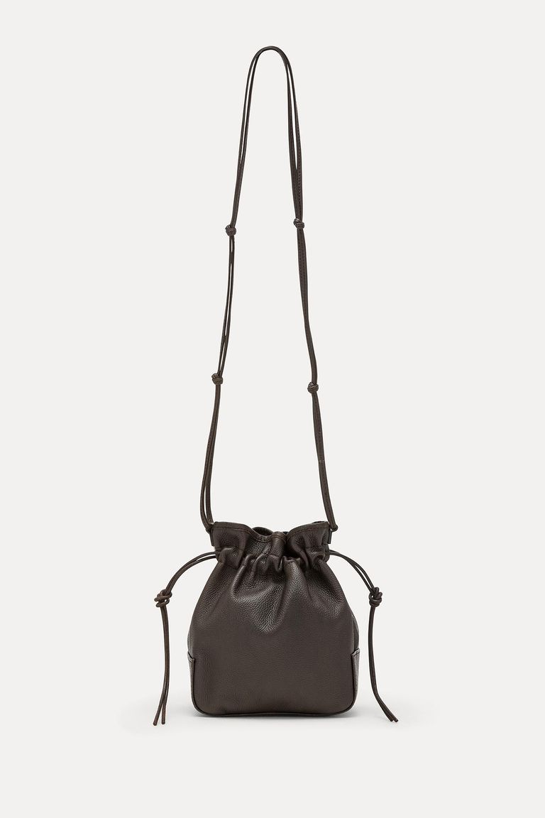Mini bucket bag in nappa