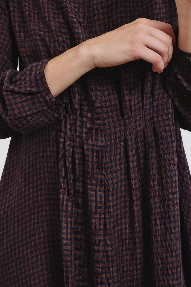 Robe en flanelle à motif Vichy
