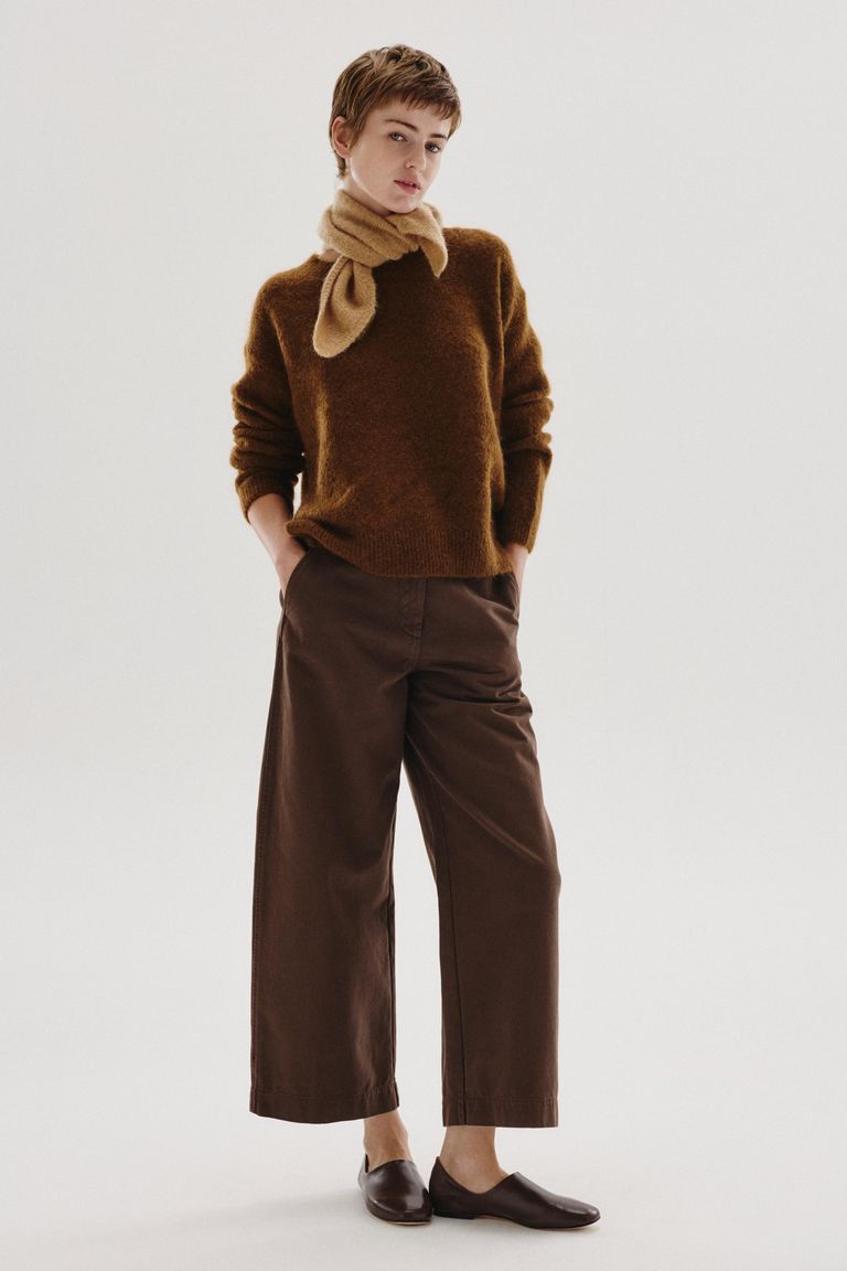 Maglione girocollo in mohair