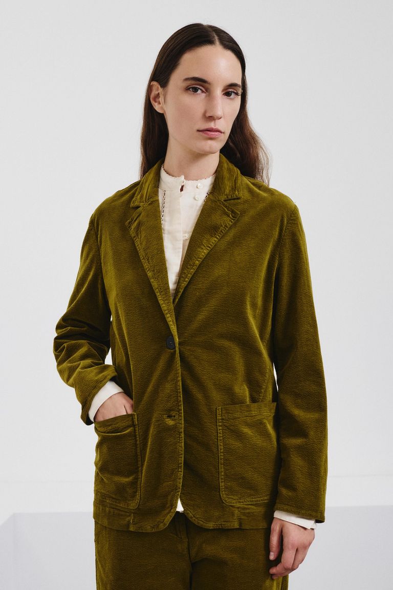 Veste en velours milleraies