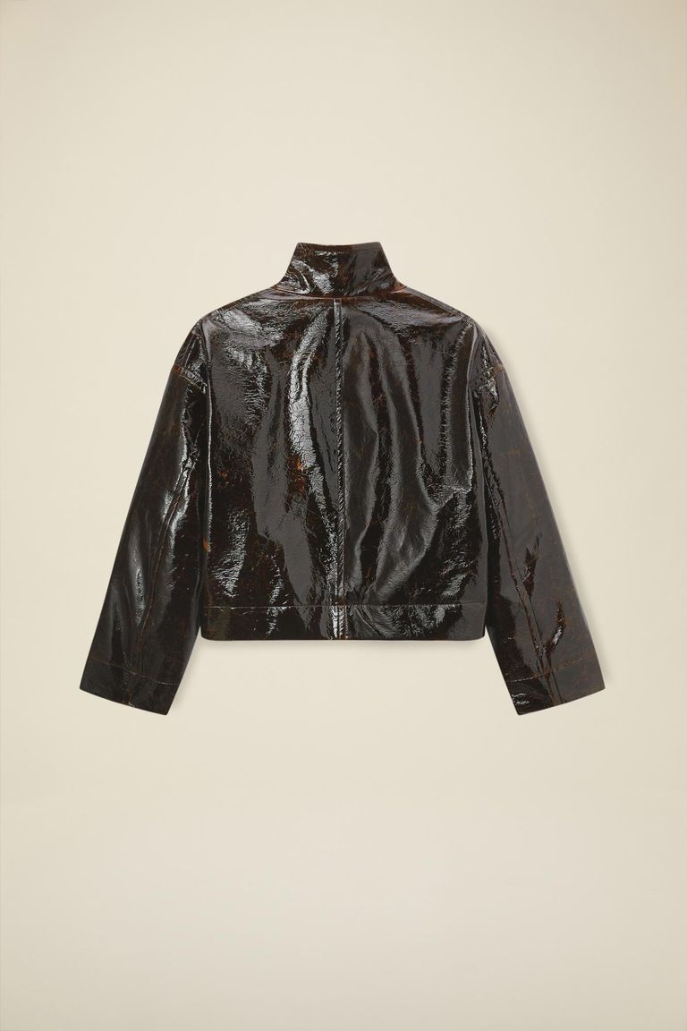 Giubbino in vinile lucido