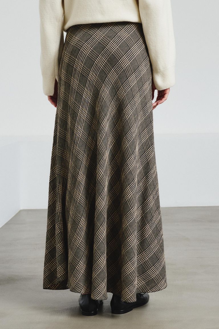 Prince of wales flannel skirt