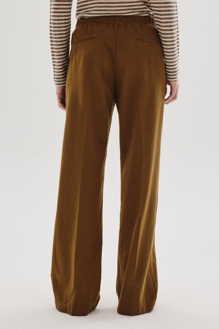 Pantalon iconique en flanelle de coton et laine