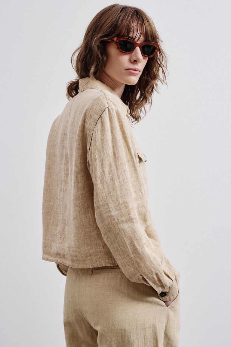 Chemise en gaze délavée