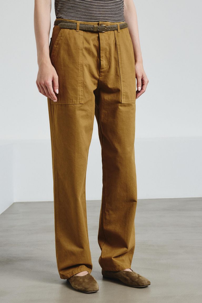 Cargo trousers in cotton drill