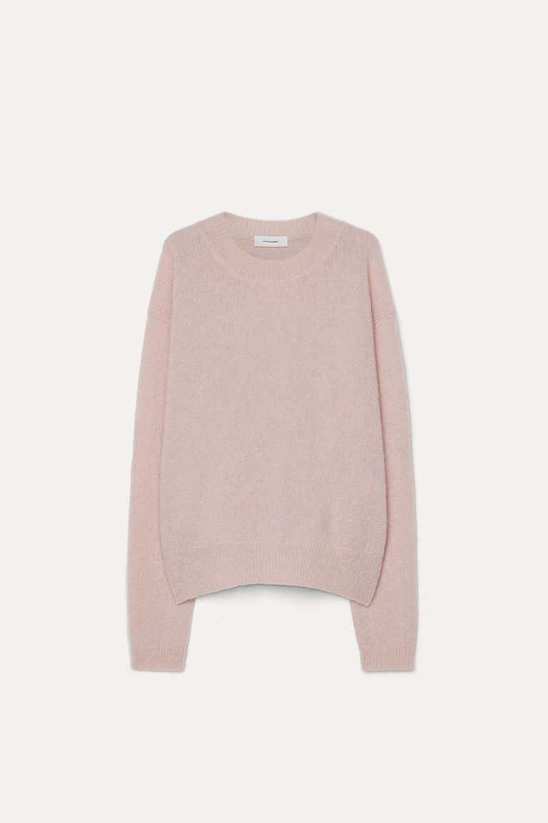Crewneck mohair sweater
