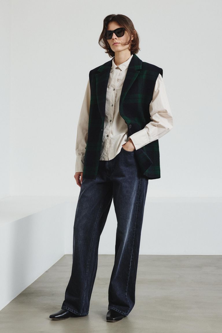 Poplin shirt with chest pocket