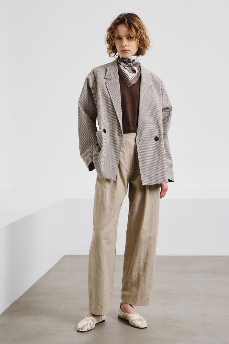 Cotton micro-vichy jacket