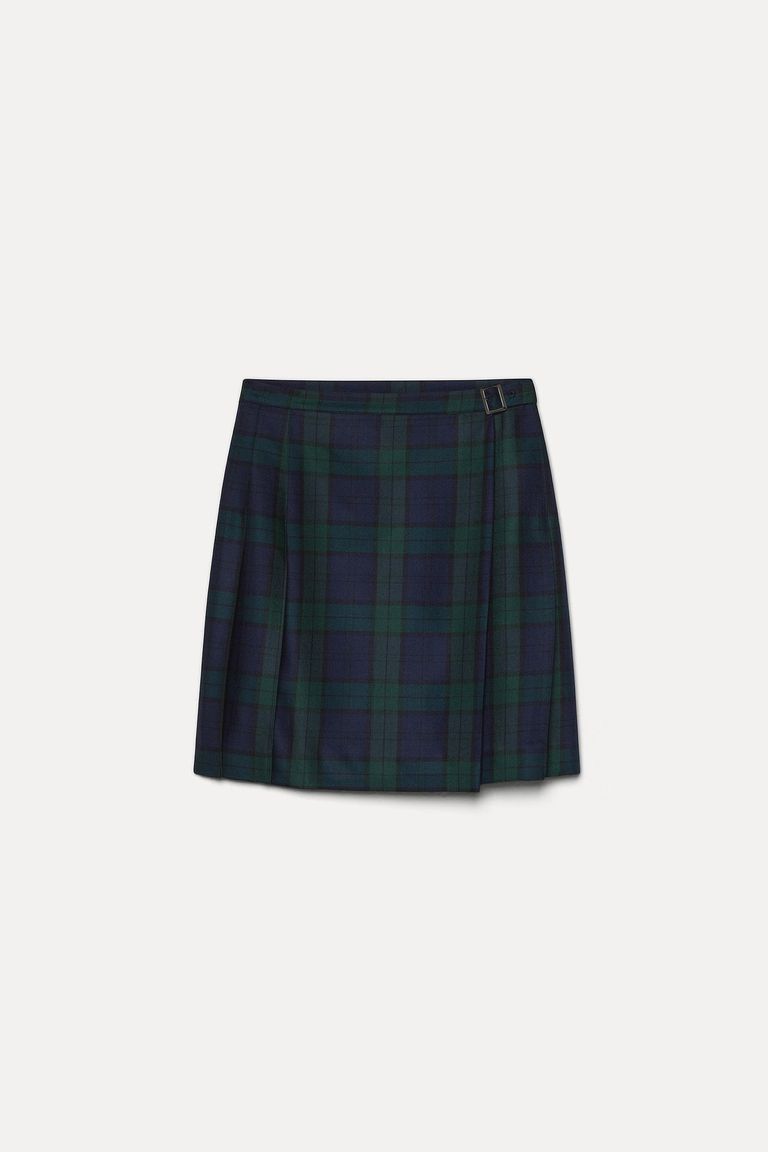 Tartan flannel skirt
