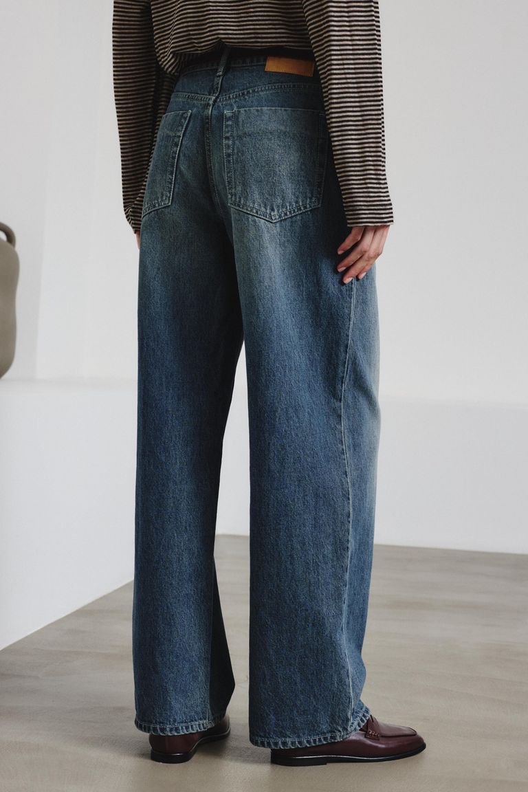 Five-pocket denim trousers