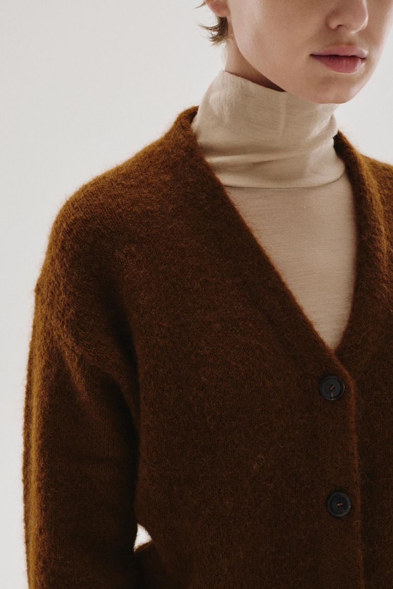 Cardigan in mohair