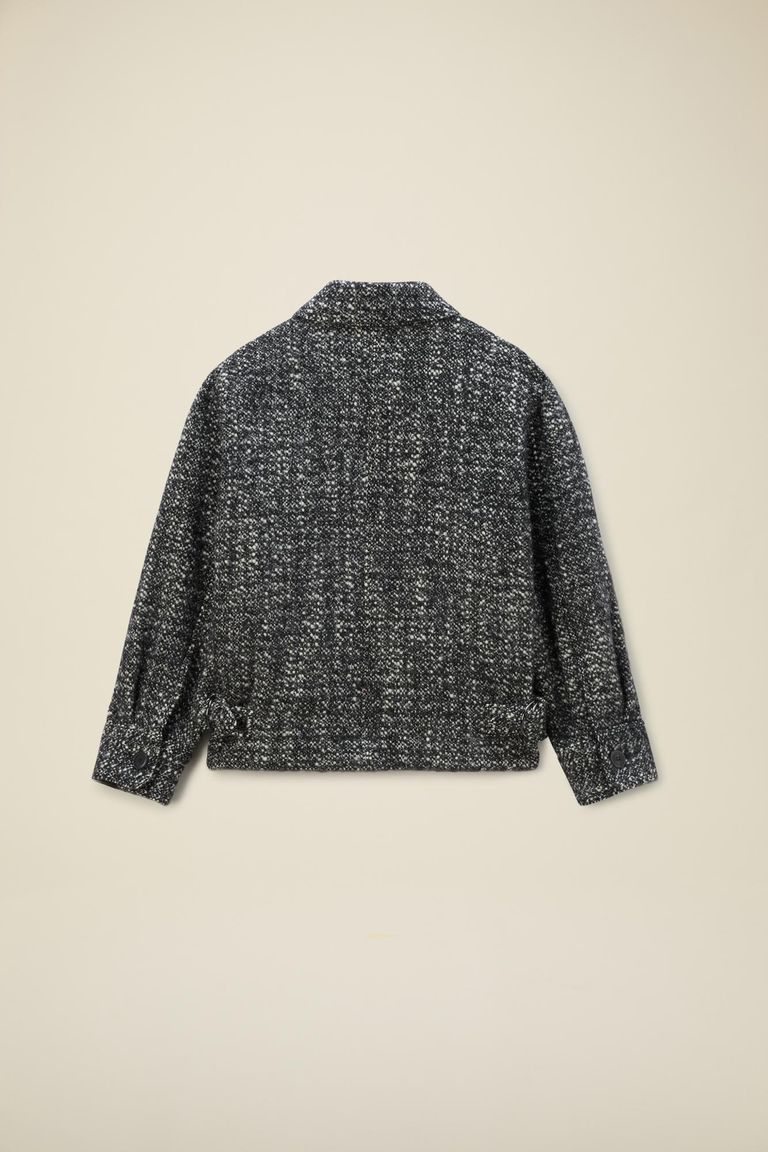 Giubbino in bouclè misto lana