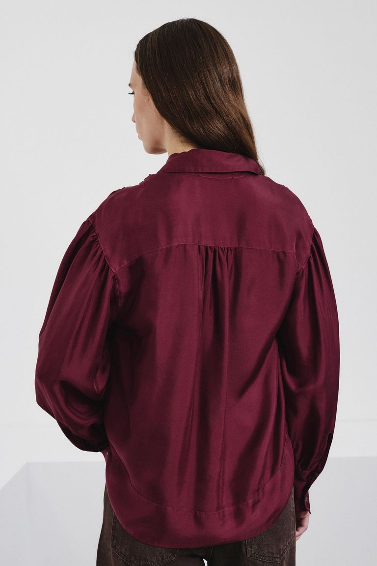 Chemise en twill de soie
