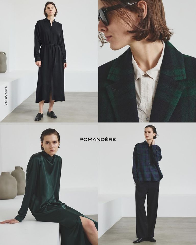 Dresses that move with you — soft, structured, and quietly feminine. From morning light to evening calm, they reflect your rhythm, always with ease.

#POMANDÈRE #FW25