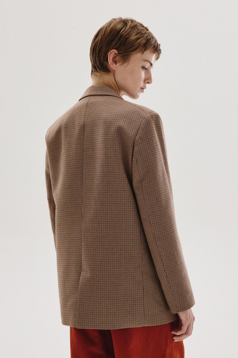Veste en pied-de-poule