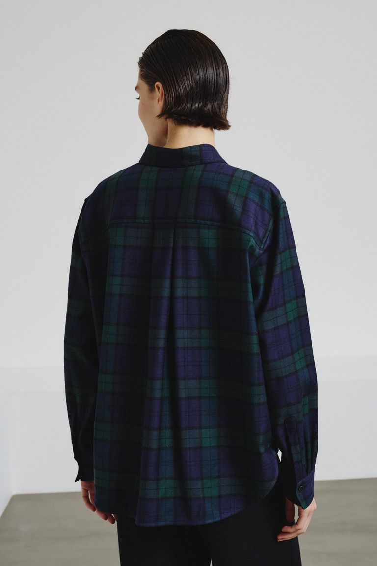 Tartan flannel shirt