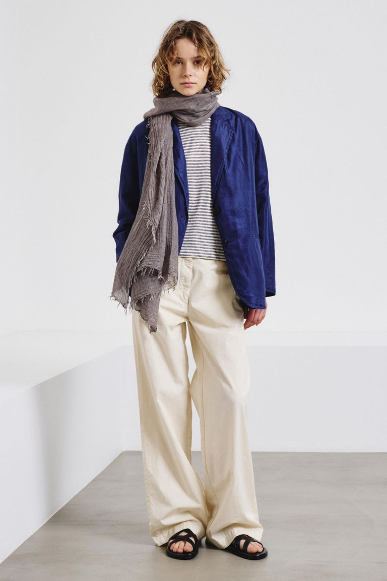 Double-layer cotton and silk jacket