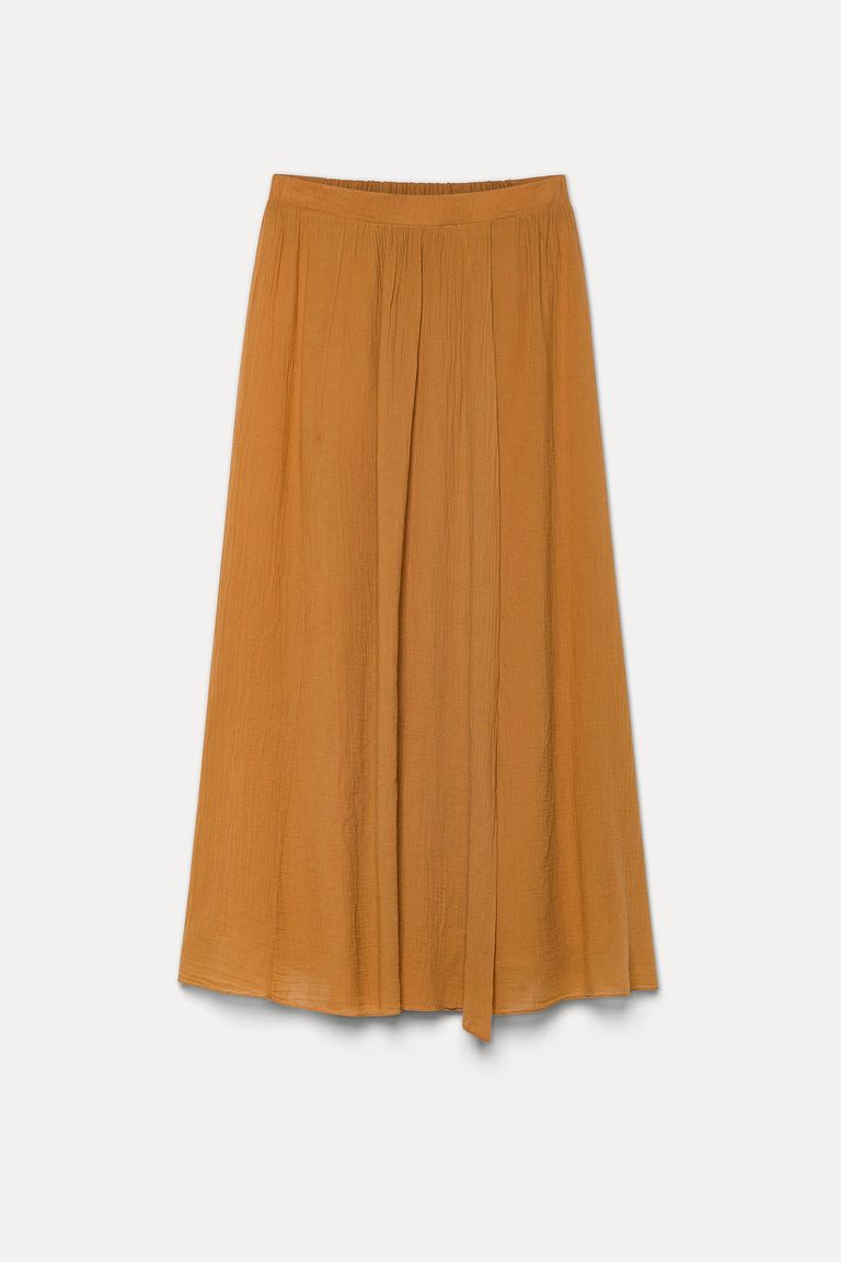 Skirt in organic cotton crêpe gauze