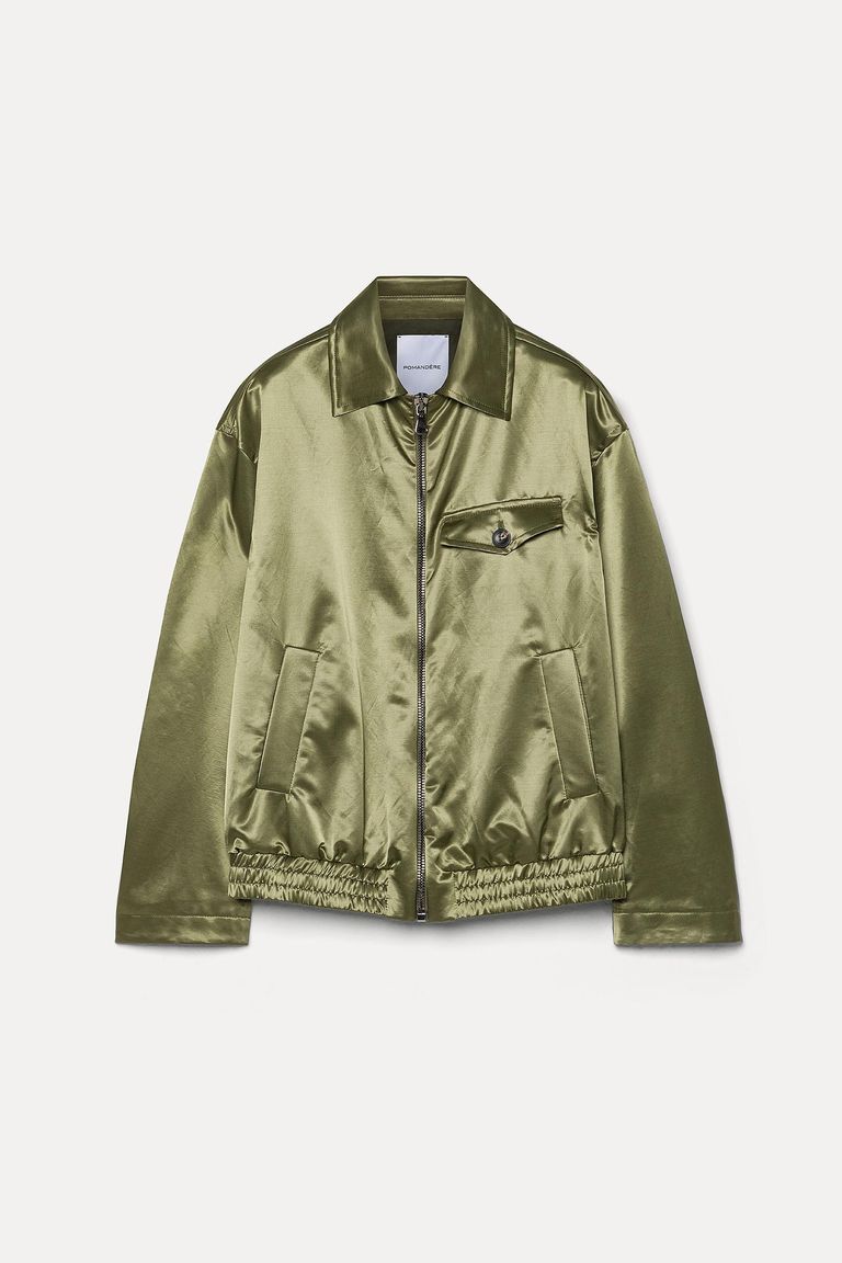 Veste en satin irisé