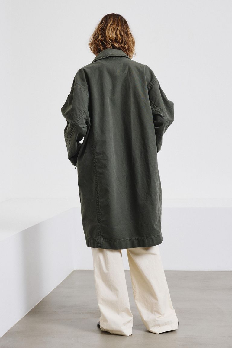 Cappotto in panama di cotone