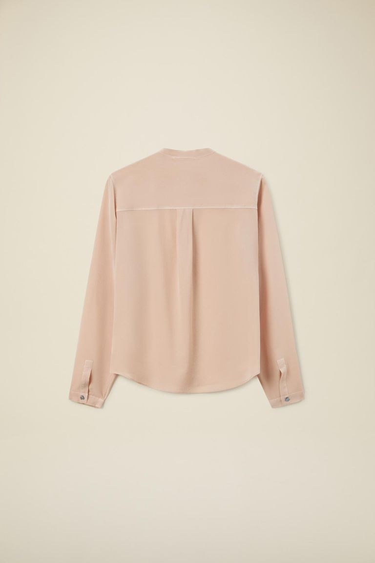 Camicia in crepe de chine