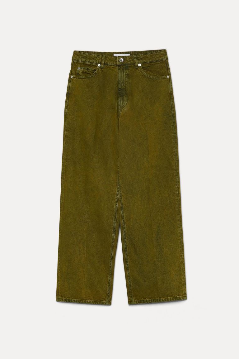 Pantalone loose in drill di cotone