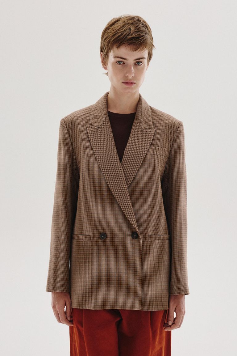 Veste en pied-de-poule