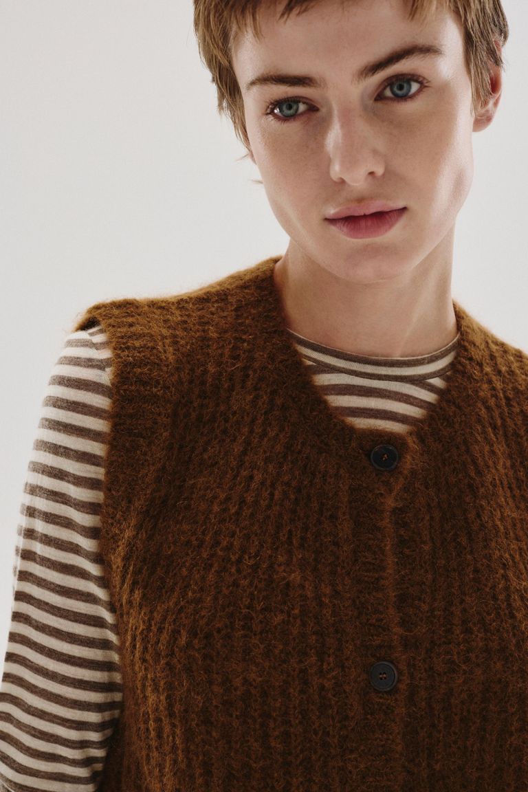 Gilet in mohair