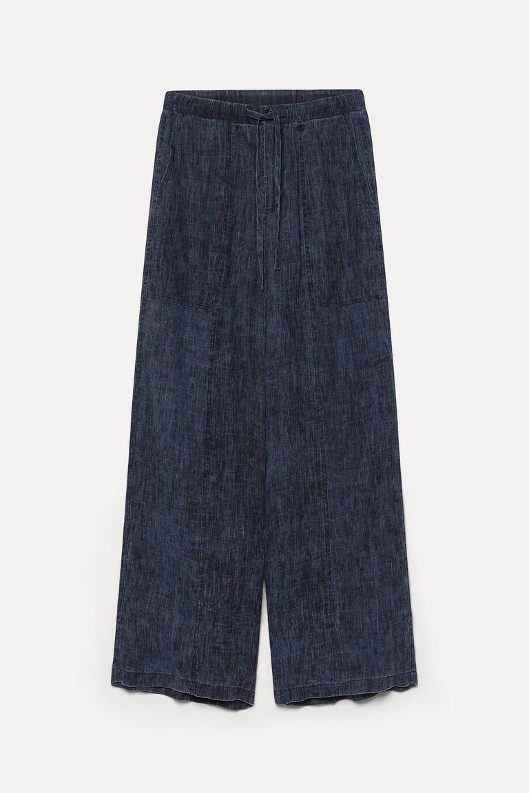 Safari trousers in washed gauze.