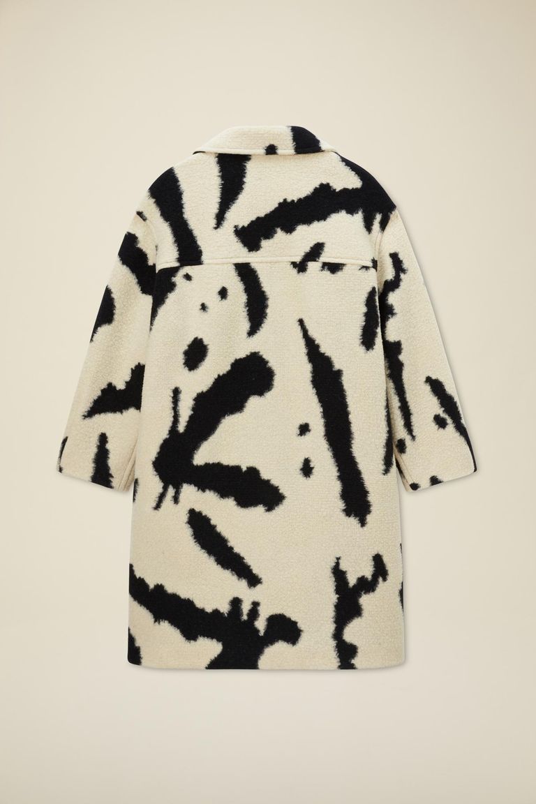 Cappotto in panno maculato