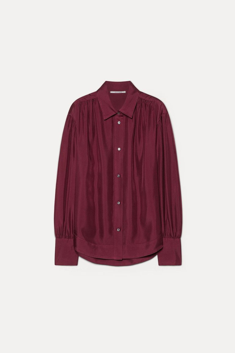 Silk twill shirt