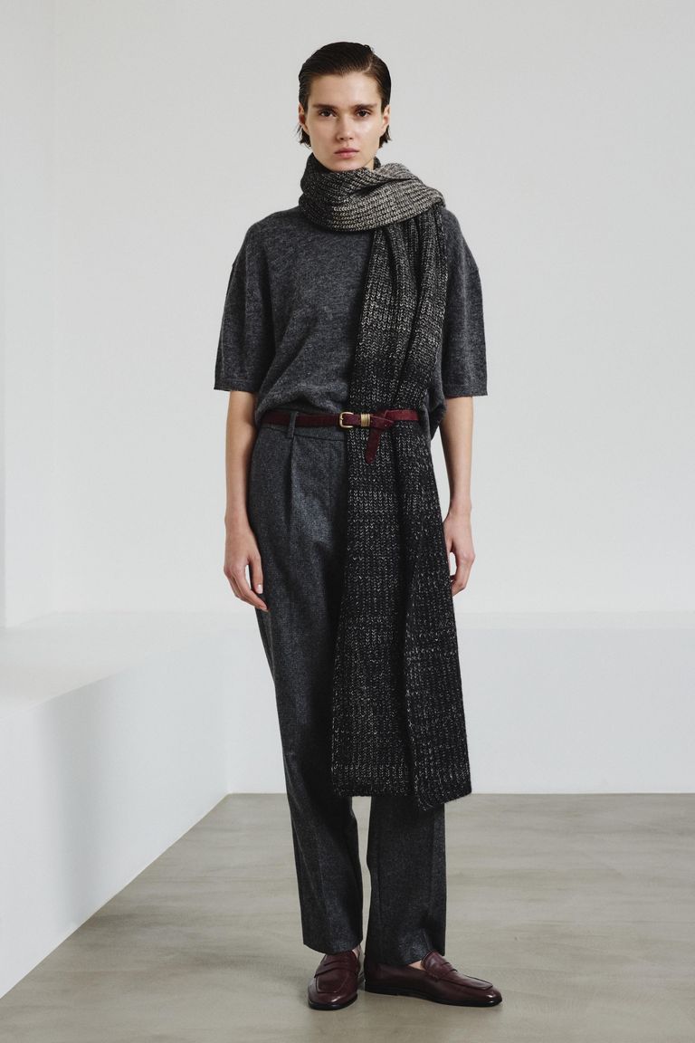 Fine-knit t-shirt in alpaca