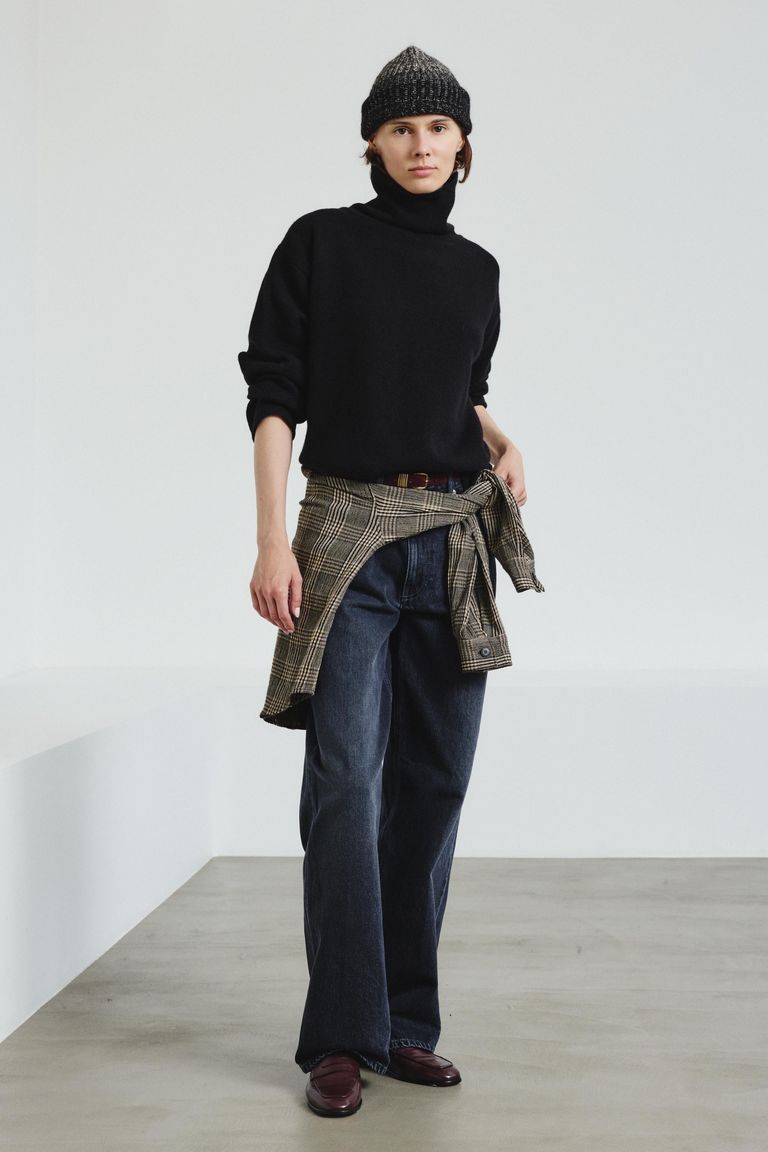 Turtleneck in felted merino wool