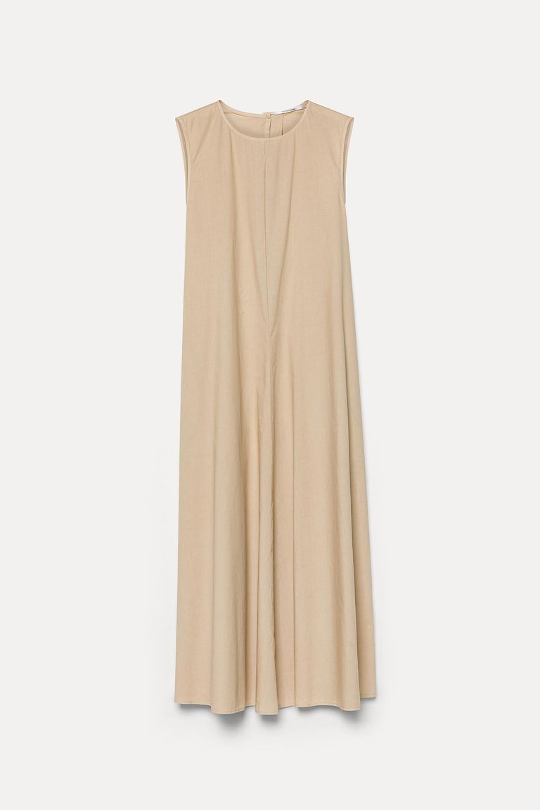 Abito in popeline di cotone corda