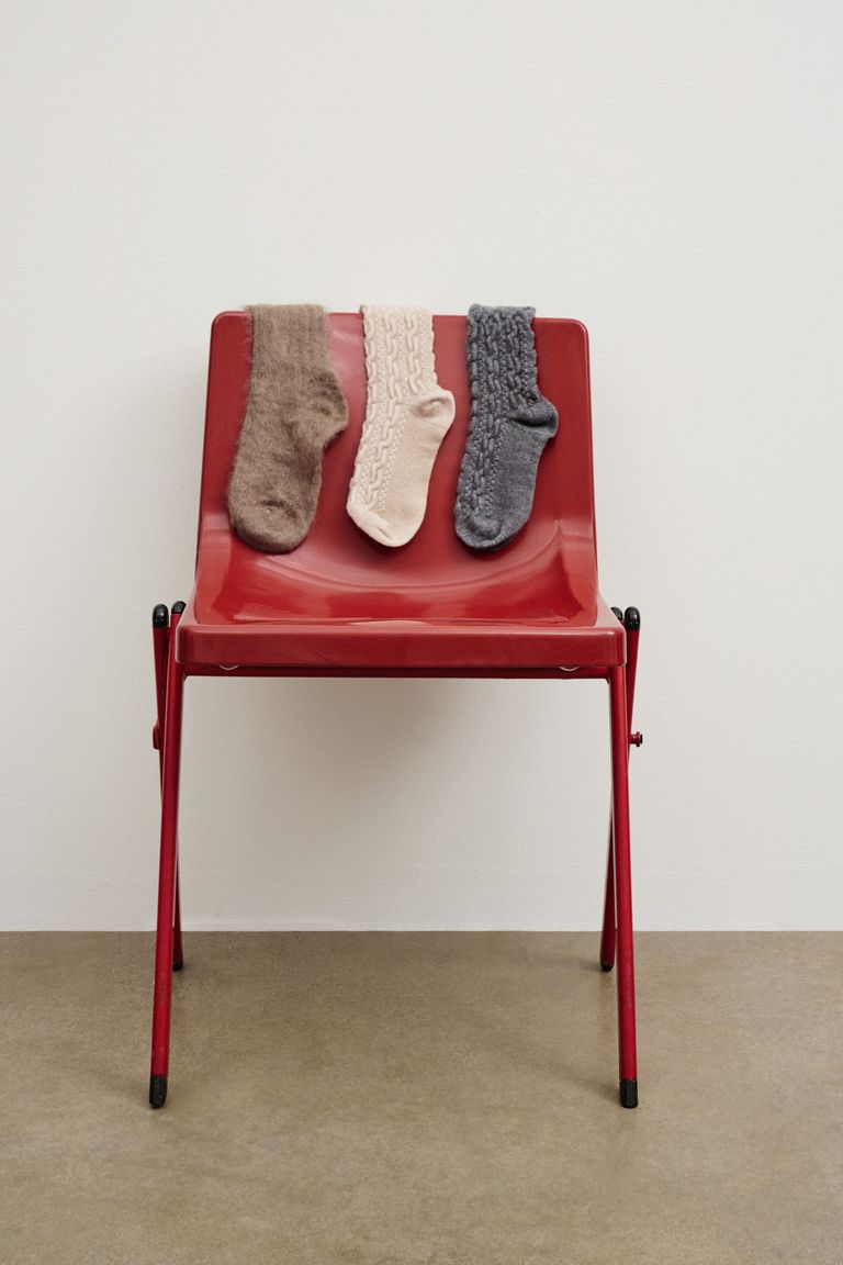 Merino wool and cashmere socks