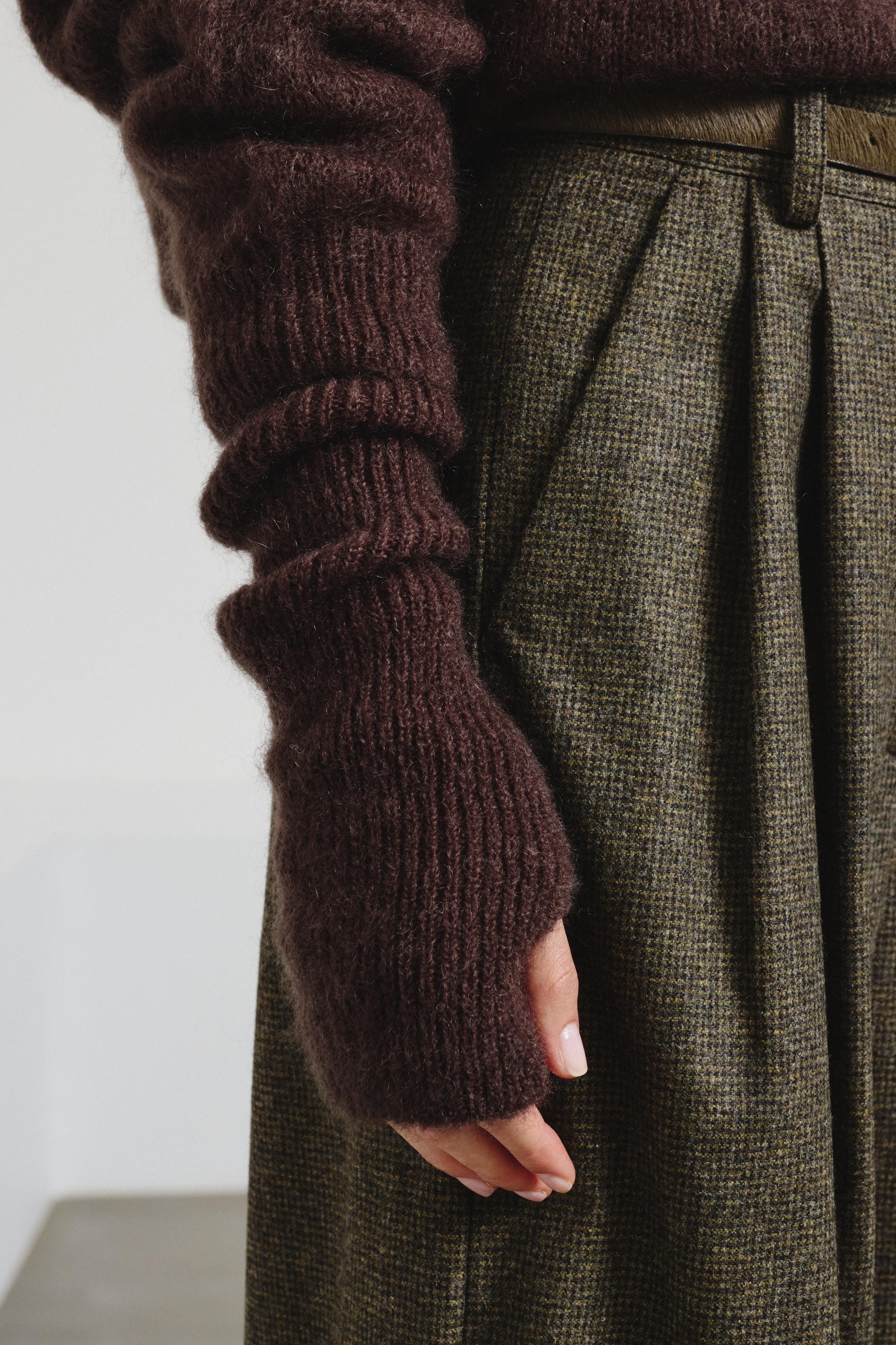 Mohair arm warmers