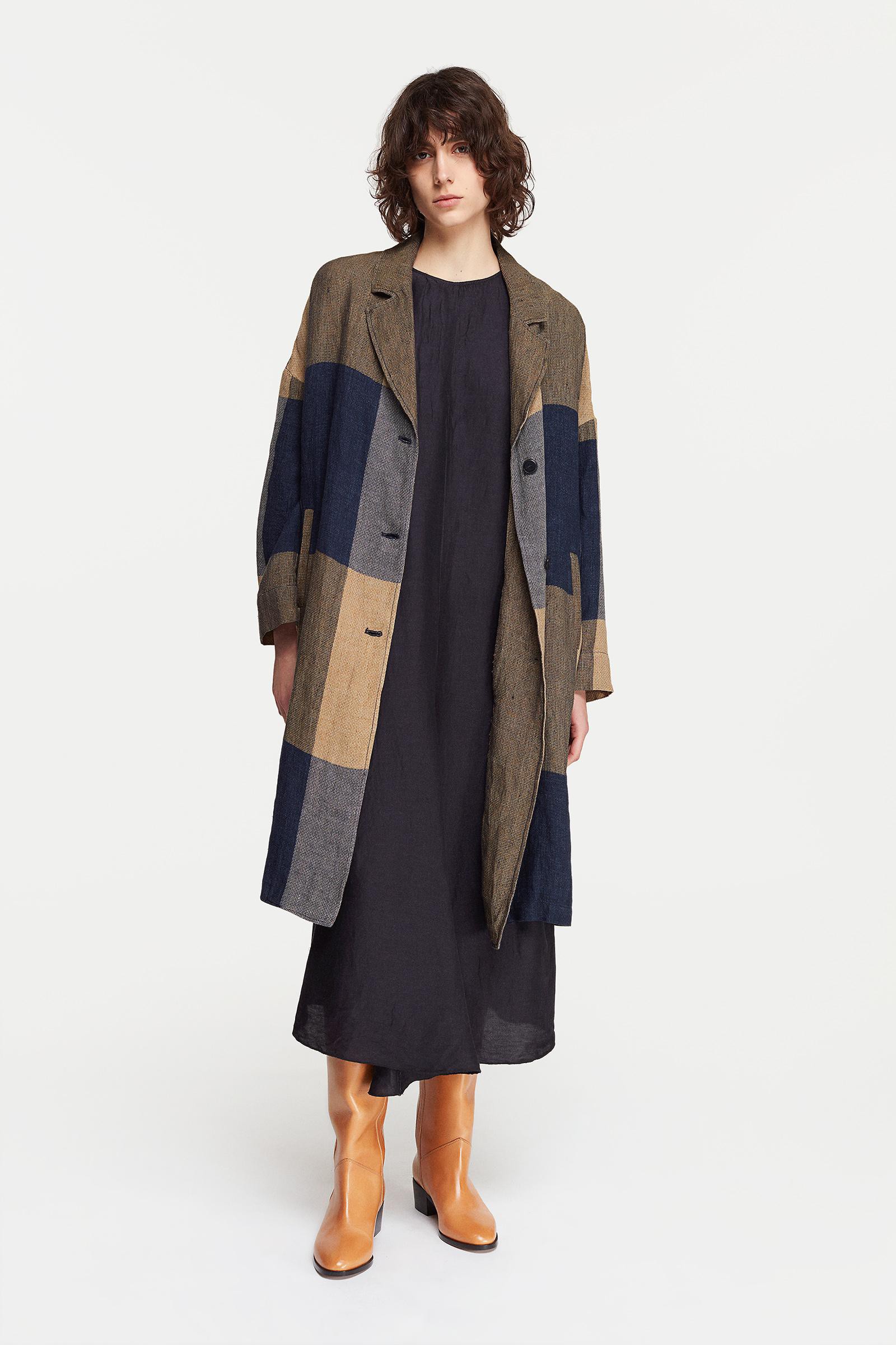 Manteau long oversize imprimé patchwork new arrivals